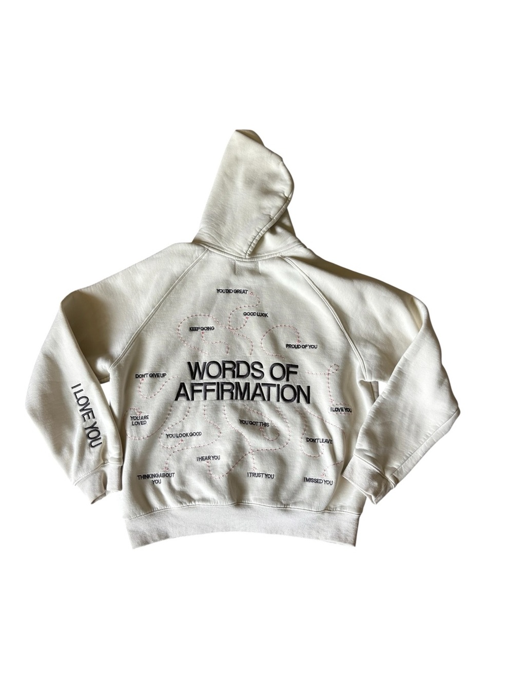 DANDY “Words of Affirmation" Oversized Lux Hoodie in Cream